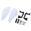 1 Pair Motor Handlebar Hand Brush Guards Protector Hand Guards White