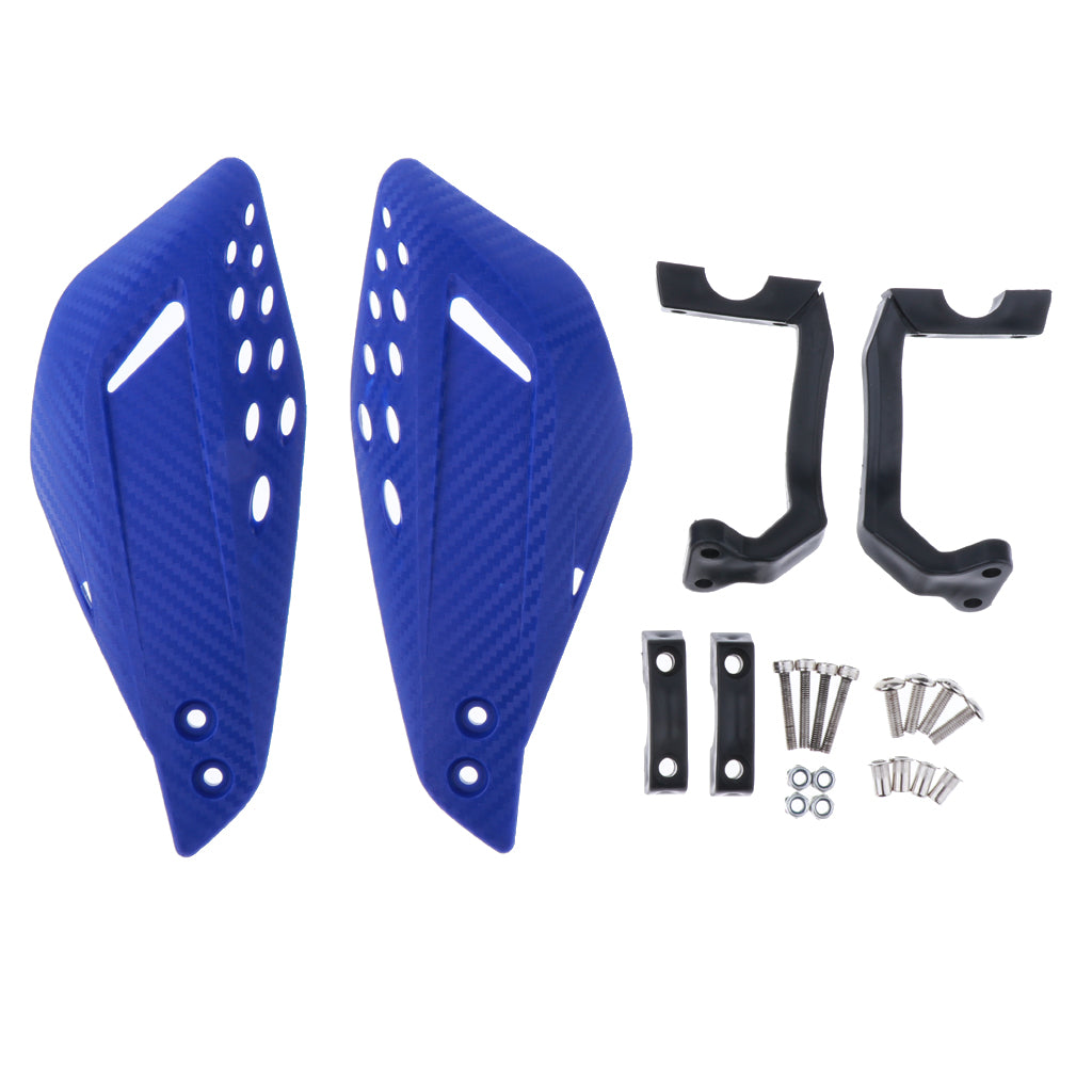 1 Pair Motor Handlebar Hand Brush Guards Protector Hand Guards Blue