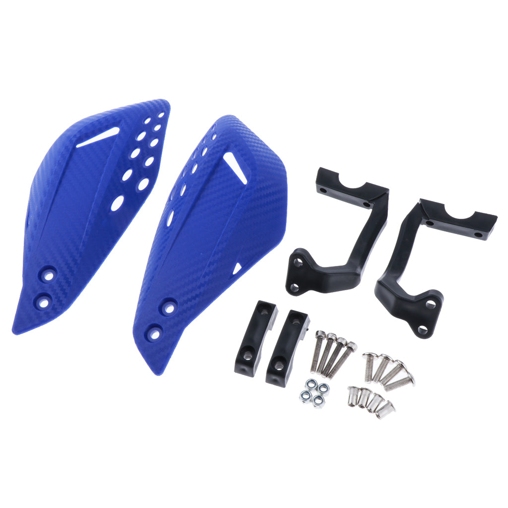 1 Pair Motor Handlebar Hand Brush Guards Protector Hand Guards Blue