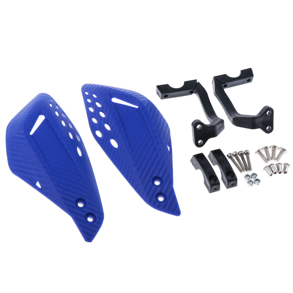 1 Pair Motor Handlebar Hand Brush Guards Protector Hand Guards Blue