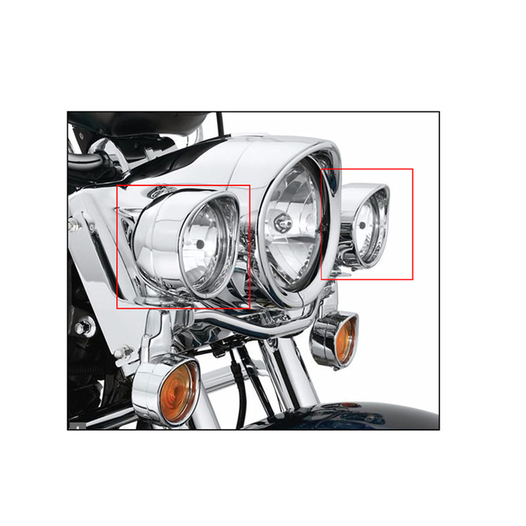 Motorcycle Retro Bullet LED Headlamp Auxiliary Headlamp Fog Lamp Universal