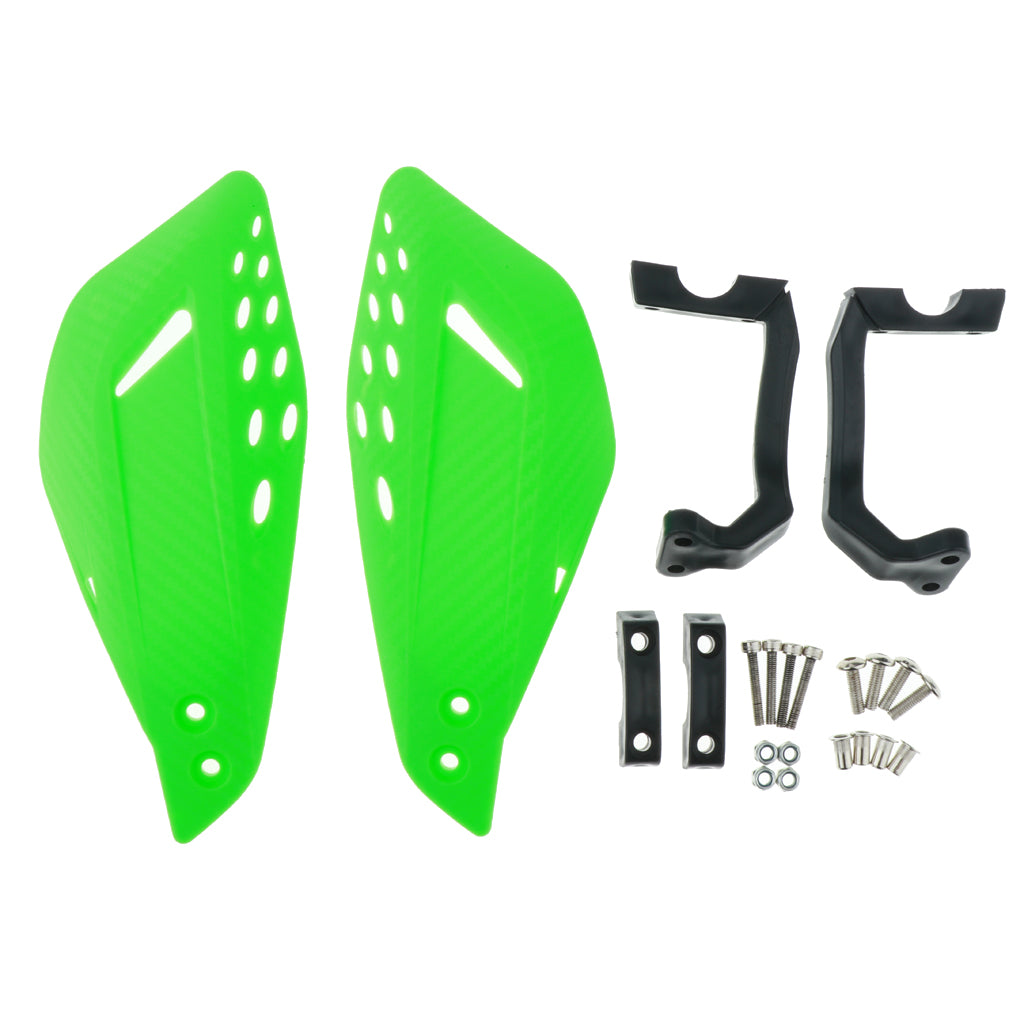 1 Pair Motor Handlebar Hand Brush Guards Protector Hand Guards Green