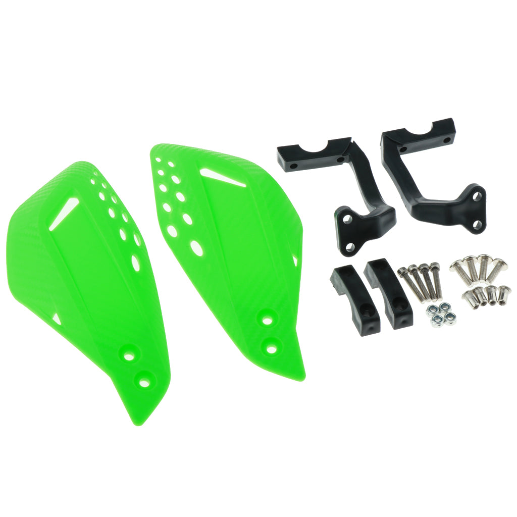 1 Pair Motor Handlebar Hand Brush Guards Protector Hand Guards Green