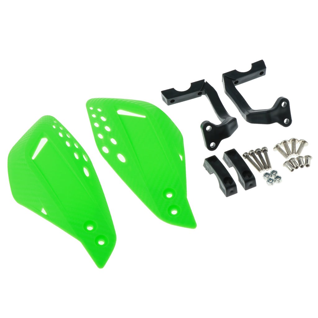 1 Pair Motor Handlebar Hand Brush Guards Protector Hand Guards Green