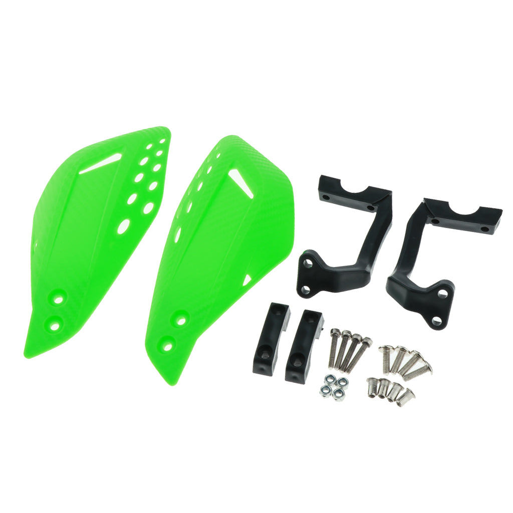 1 Pair Motor Handlebar Hand Brush Guards Protector Hand Guards Green