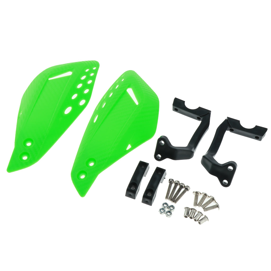 1 Pair Motor Handlebar Hand Brush Guards Protector Hand Guards Green