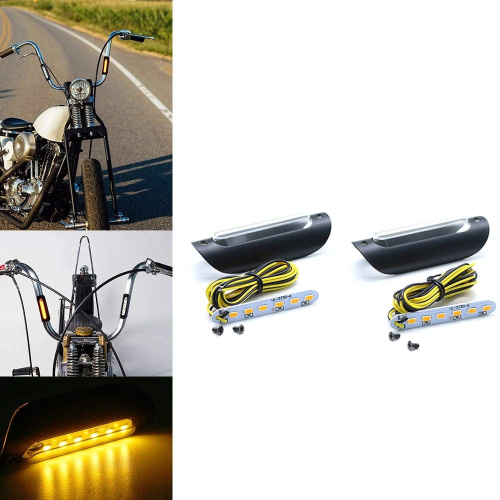 22mm 25mm Handlebar Clamp Drag Bar Light Blinker Side Marker for Harley