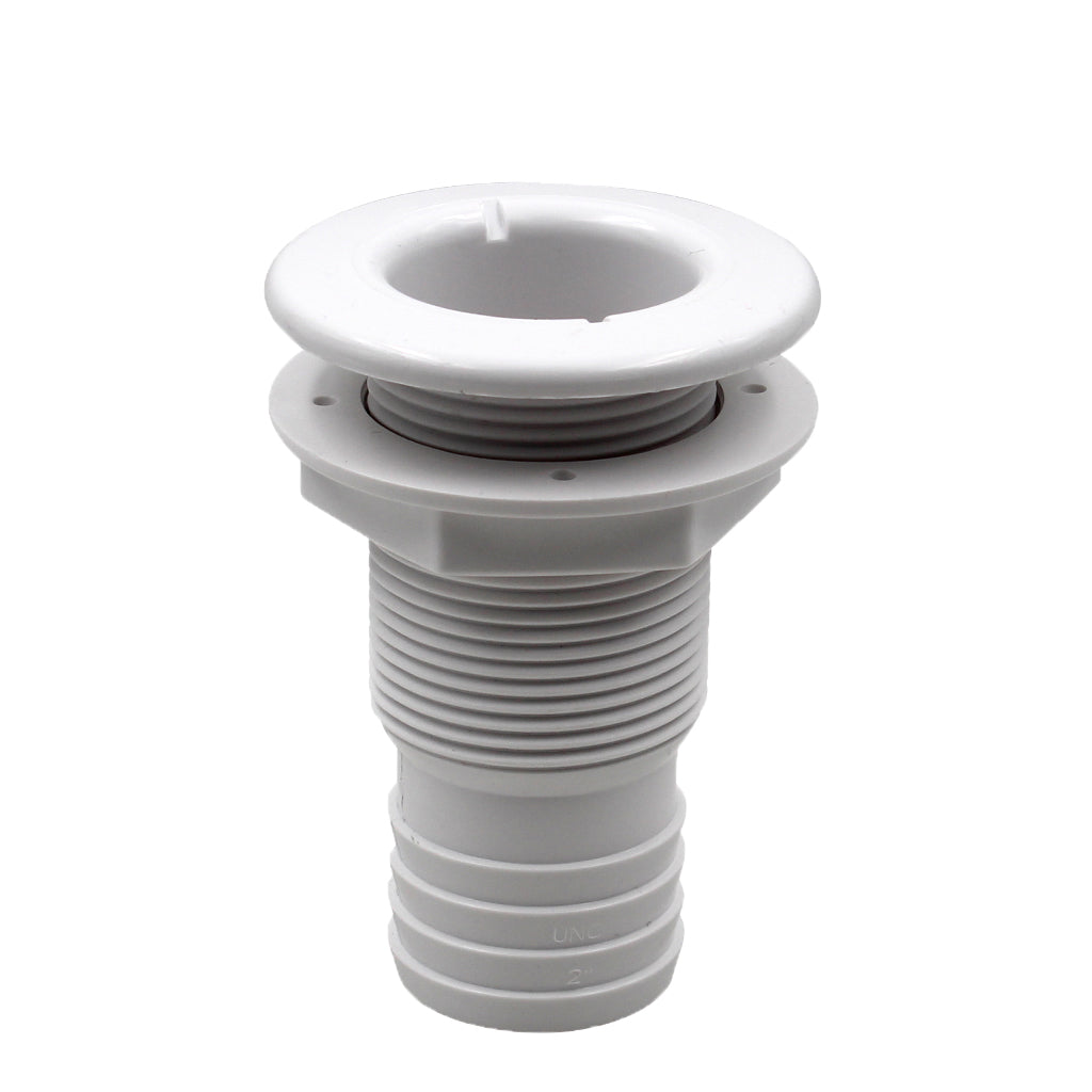 White Plastic Thru Hull Fittings Connector for Boat Marine Sailing Yachts