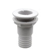 White Plastic Thru Hull Fittings Connector for Boat Marine Sailing Yachts