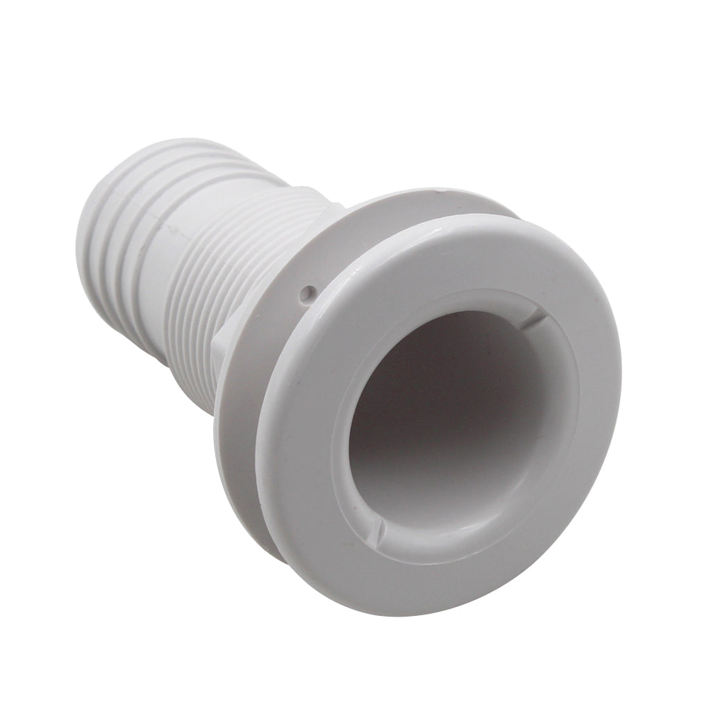 White Plastic Thru Hull Fittings Connector for Boat Marine Sailing Yachts