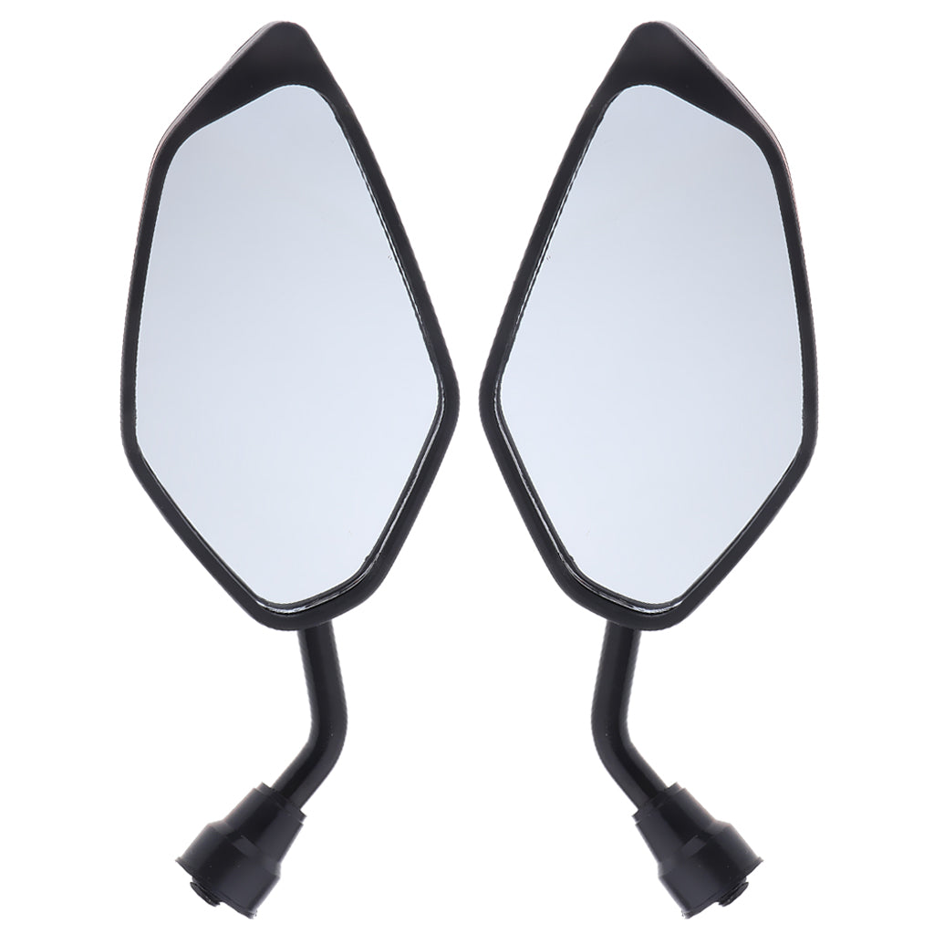 Universal Motorcycle Dirt bike ATV Scooter 10mm Rear View Side Mirror Black