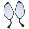 Universal Motorcycle Dirt bike ATV Scooter 10mm Rear View Side Mirror Black