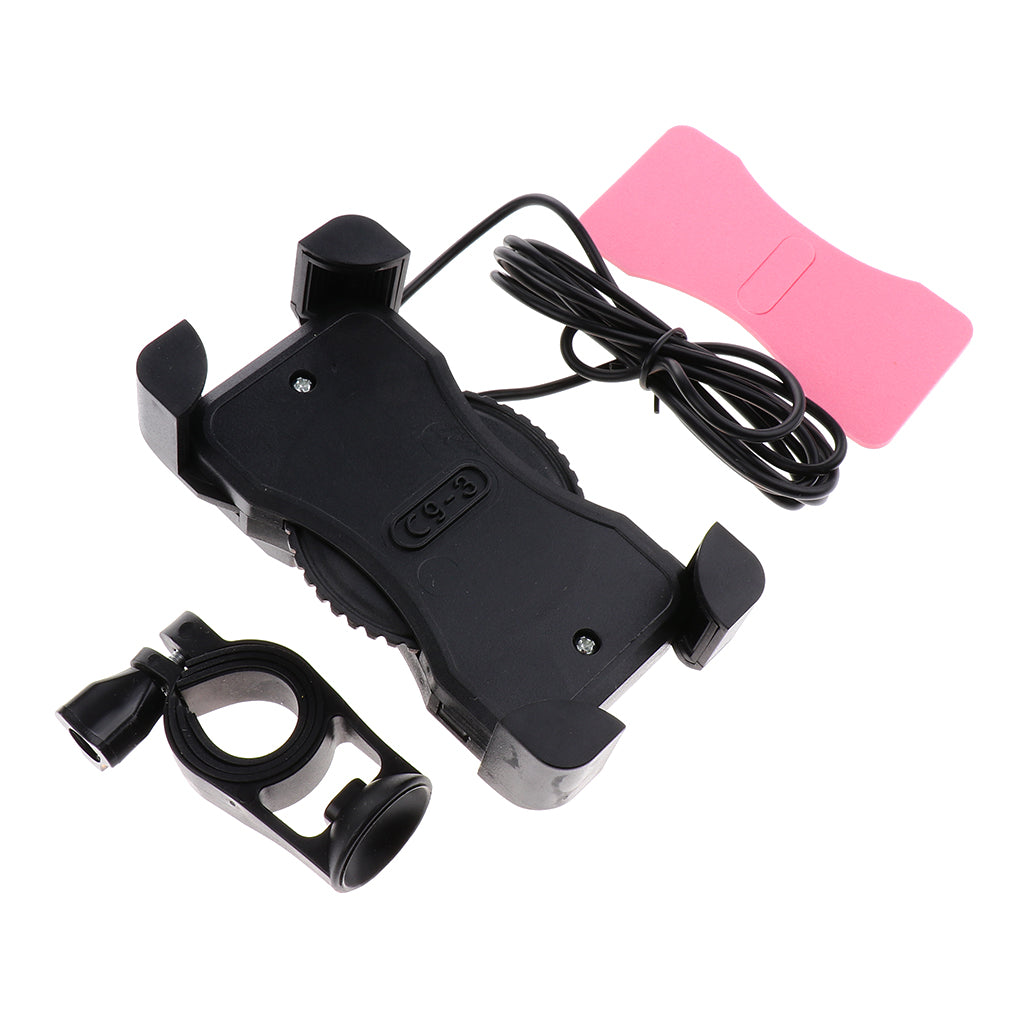 Outdoor Universal Cell Phone Holder for Motorcycle Bicycle Bike Holder Pink