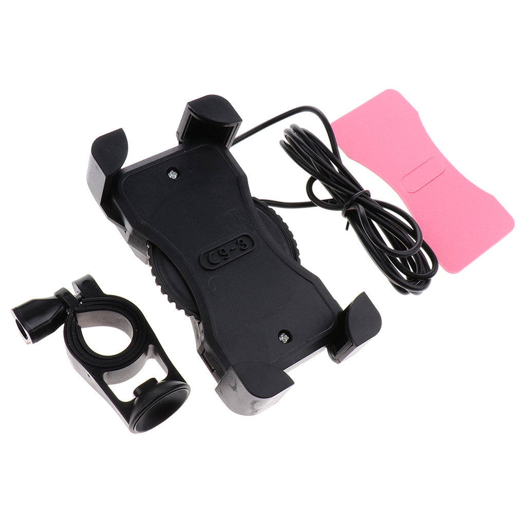 Outdoor Universal Cell Phone Holder for Motorcycle Bicycle Bike Holder Pink