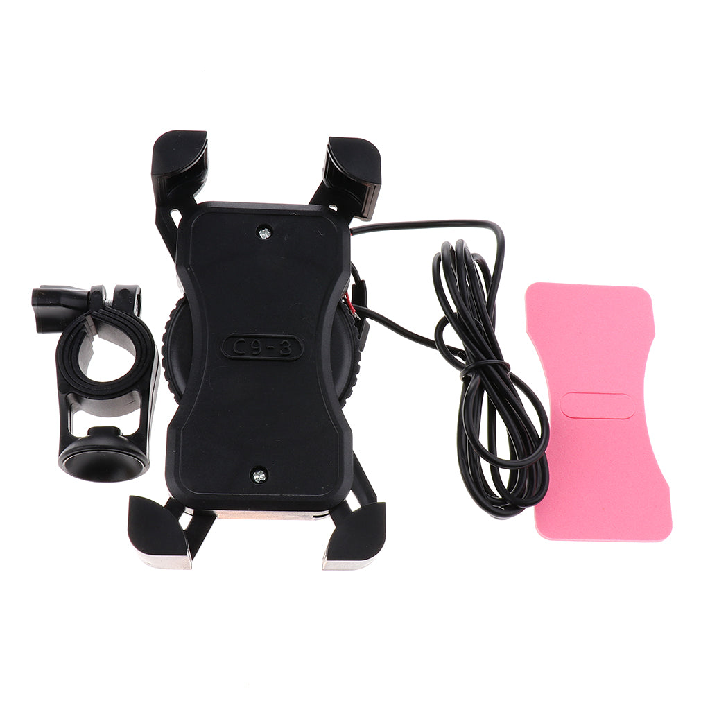 Outdoor Universal Cell Phone Holder for Motorcycle Bicycle Bike Holder Pink