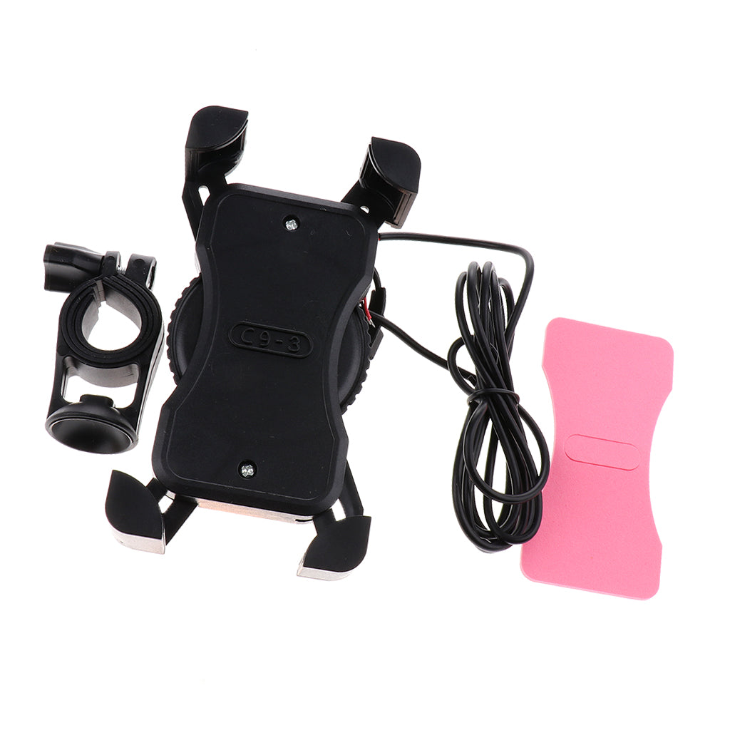 Outdoor Universal Cell Phone Holder for Motorcycle Bicycle Bike Holder Pink