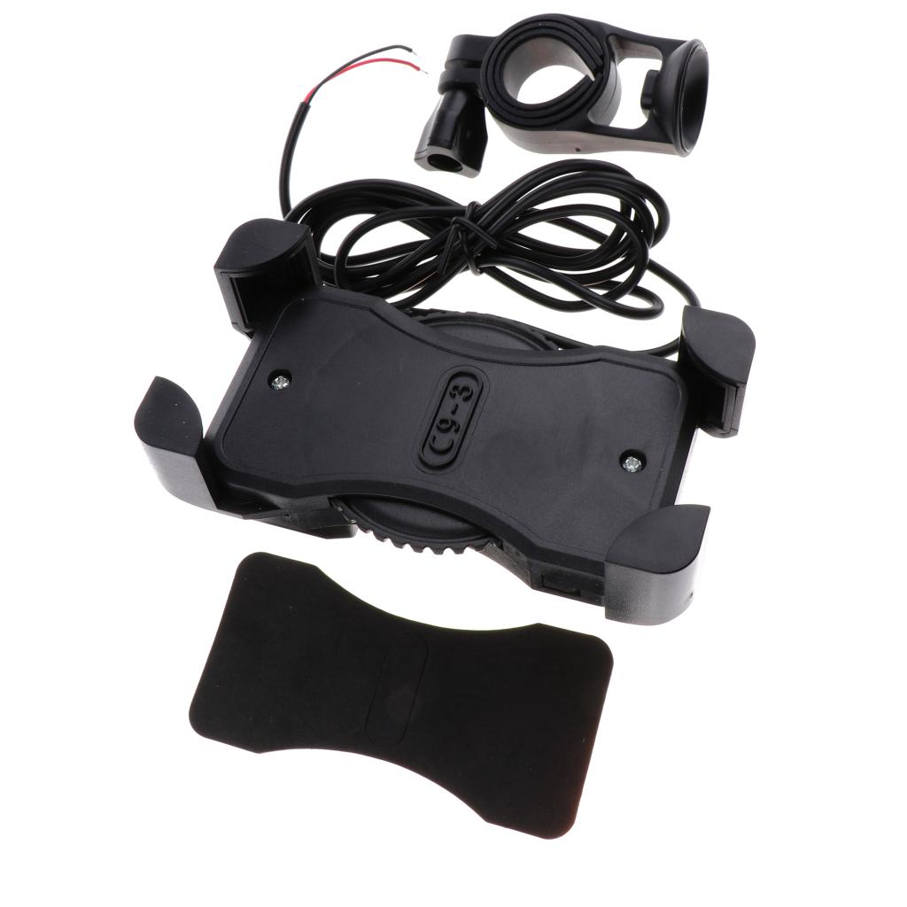 Outdoor Universal Cell Phone Holder for Motorcycle Bicycle Bike Holder Black