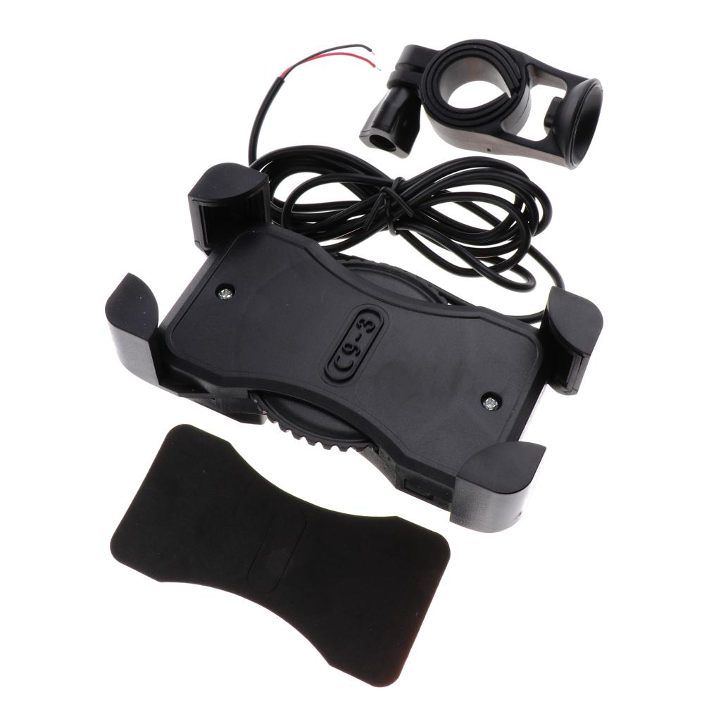 Outdoor Universal Cell Phone Holder for Motorcycle Bicycle Bike Holder Black