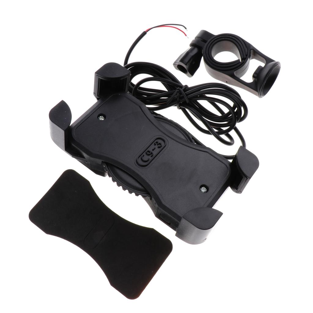 Outdoor Universal Cell Phone Holder for Motorcycle Bicycle Bike Holder Black