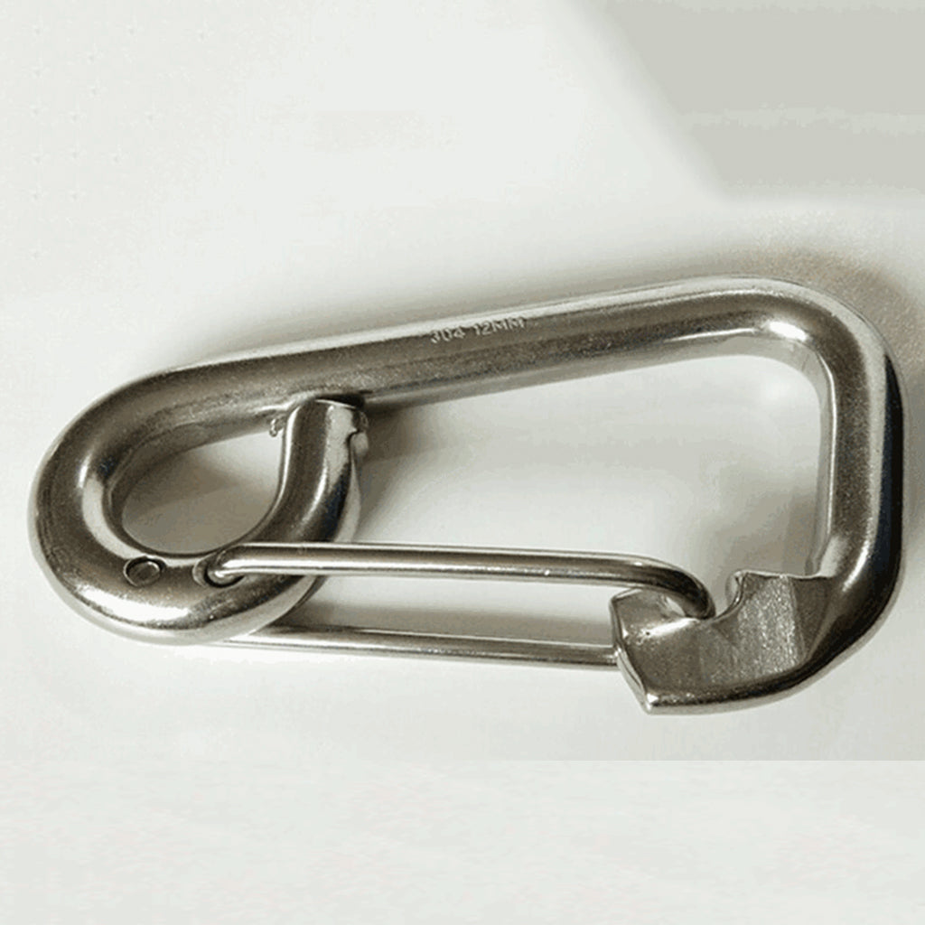 Marine Spring Snap Hook Carabiner - 304 Stainless Steel Boat Clip 16 x 160mm