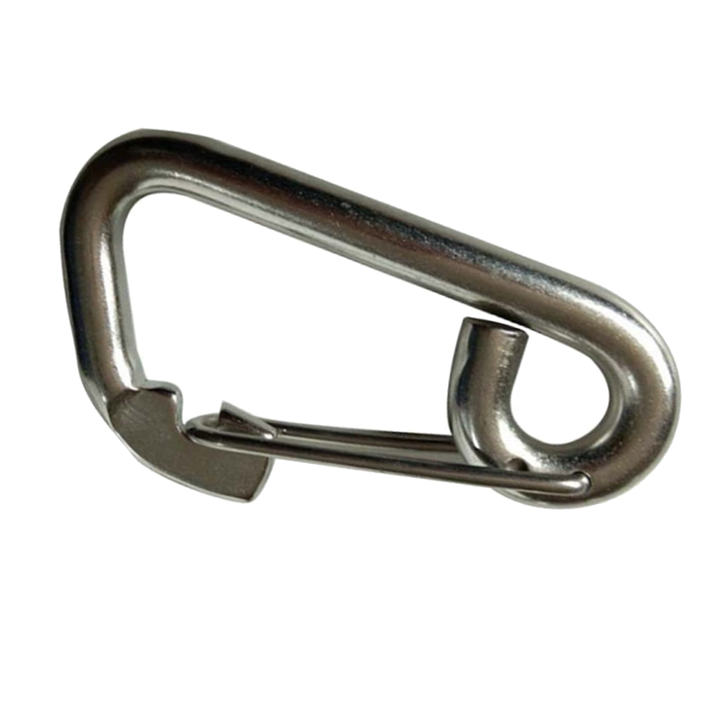 Marine Stainless Steel Spring Snap Hook 4 Sizes from 6mm to 12mm 12 x 120mm