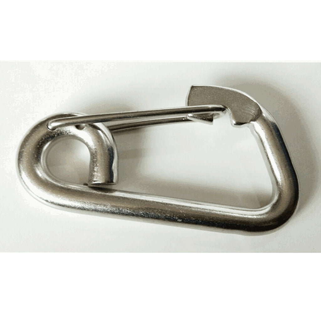 Marine Stainless Steel Spring Snap Hook 4 Sizes from 6mm to 12mm 12 x 120mm