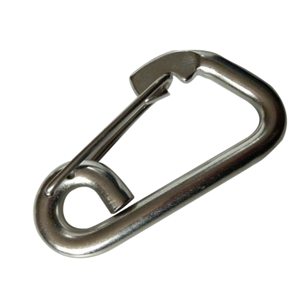 Marine Stainless Steel Spring Snap Hook 4 Sizes from 6mm to 12mm 12 x 120mm