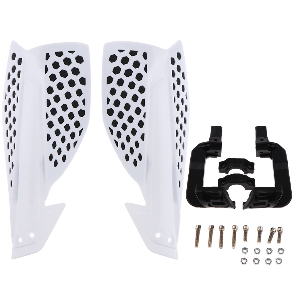 22mm 7/8" Dirt Bike Motorcycle Motocross Brush Bar Hand Guards White