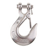 Marine 316 Stainless Steel Trailer Safety Chain Latch Clevis Hook 0.38 inch