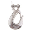 Marine 316 Stainless Steel Trailer Safety Chain Latch Clevis Hook 0.25 inch