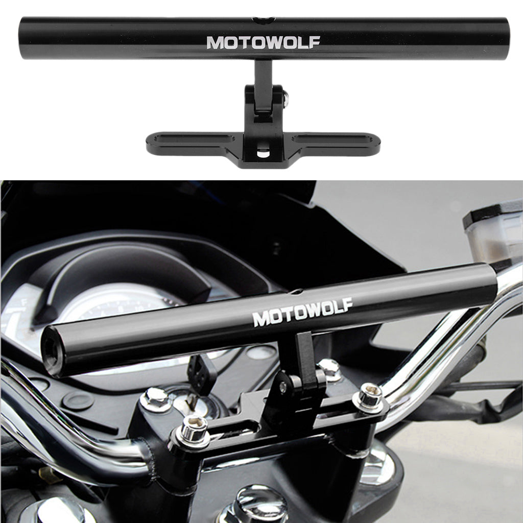 Motorcycle Accessories Multi-function Extended Crossbar Bracket Black