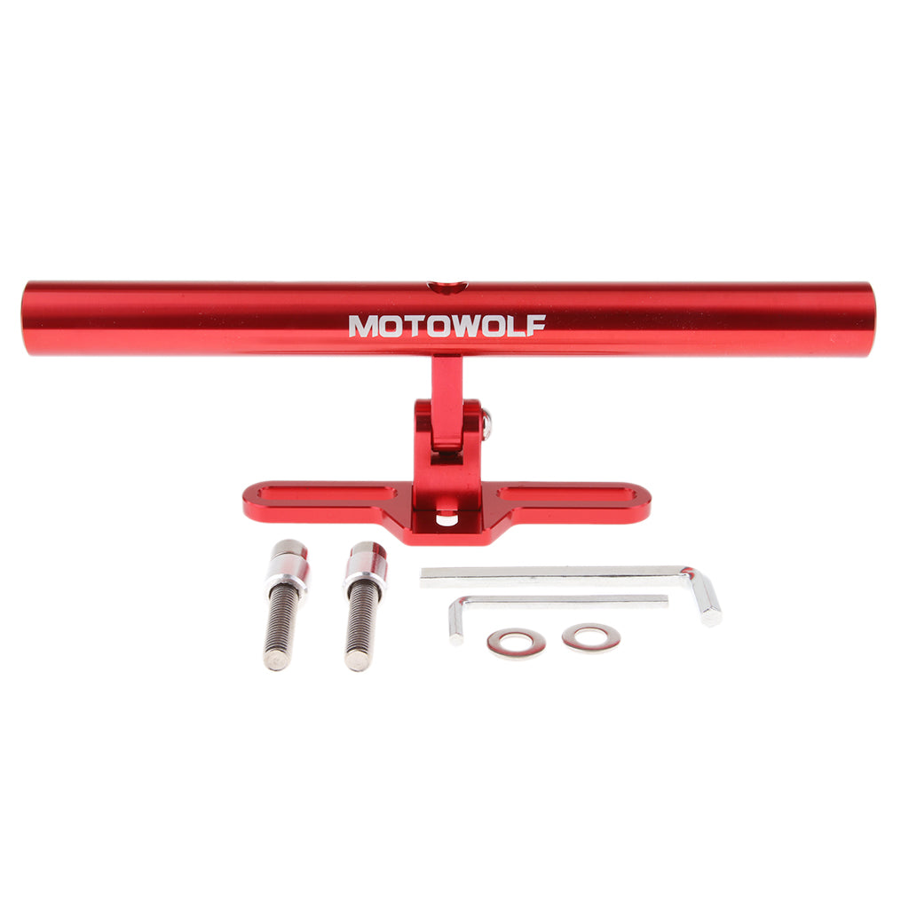 Motorcycle Accessories Multi-function Extended Crossbar Bracket Red