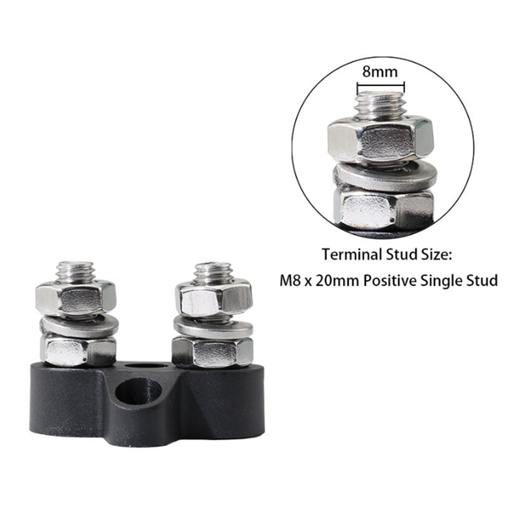 Bus Bar Power Terminal Block Positive M8+M8 Positive Power Distribution Stud