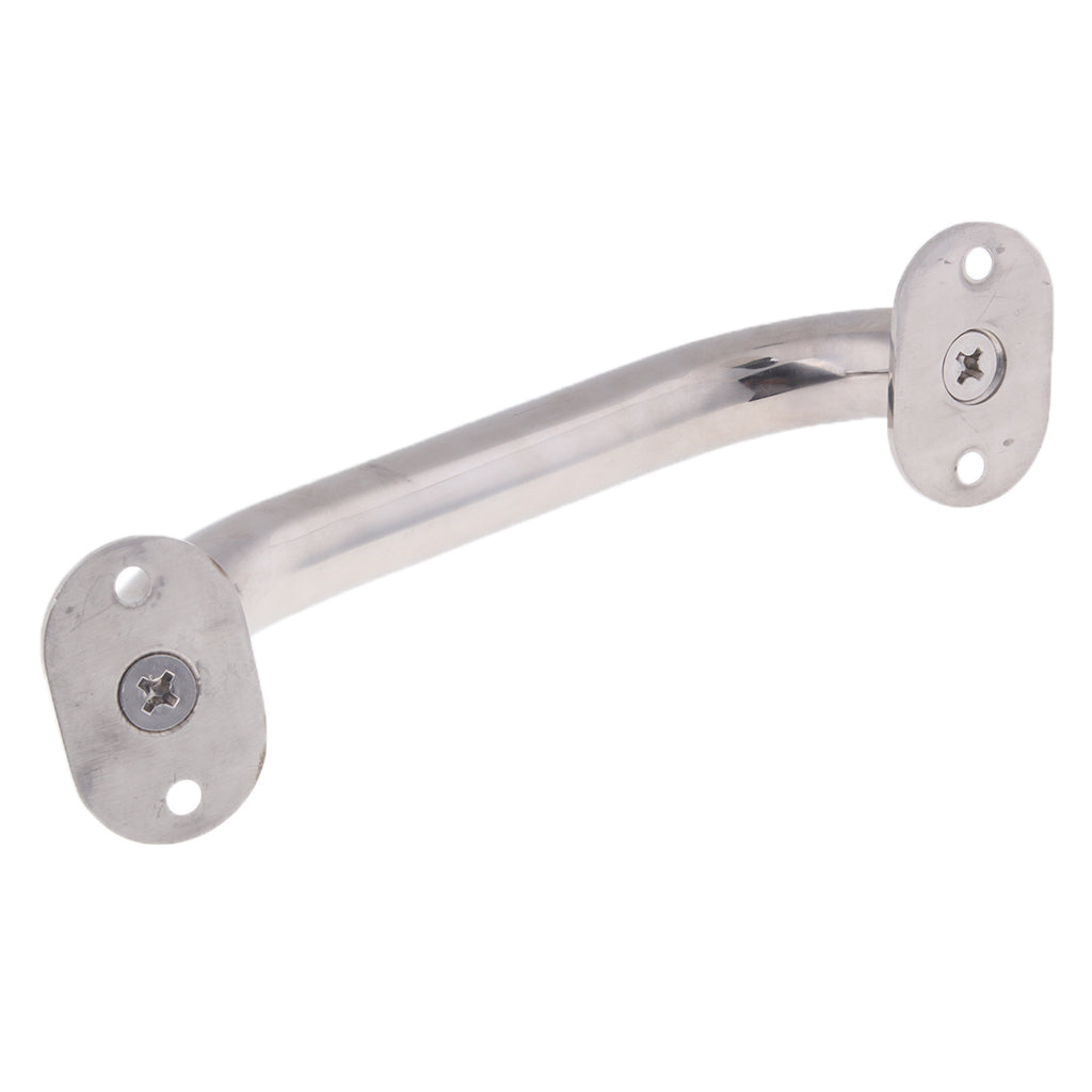 Marine Stainless Steel Boat Door Hatch Grab Handle Cabinet Handrail 24cm