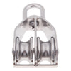 304 Stainless Steel Double Swivel Pulley Block with Swivel Eye M32