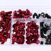 158Pcs Motorcycle Complete Fairing Bolt Kit Fastener Clips Screws Red