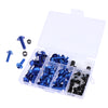 158Pcs Motorcycle Complete Fairing Bolt Kit Fastener Clips Screws Blue