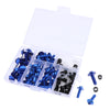 158Pcs Motorcycle Complete Fairing Bolt Kit Fastener Clips Screws Blue