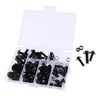 158Pcs Motorcycle Complete Fairing Bolt Kit Fastener Clips Screws Black