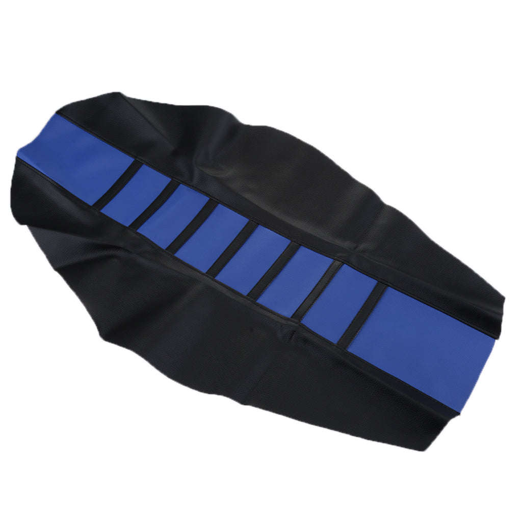 Universal Gripper Soft Motorcycle Anti-Slip Seat Cover for Dirt Bike Blue