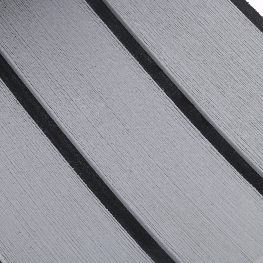 Boat Flooring Mat Faux Teak Decking Yacht Sheet Pad Light Grey Black Stripe