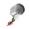 Universal Motorcycle Tachometer RPM Gauge with LED Backlight Light Chrome