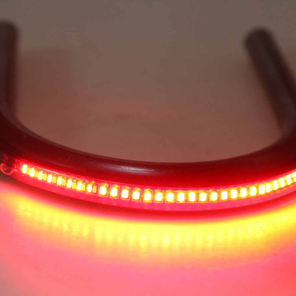 Cafe Racer Seat Frame Hoop Loop End LED Light for Yamaha BMW  Flat 175mm