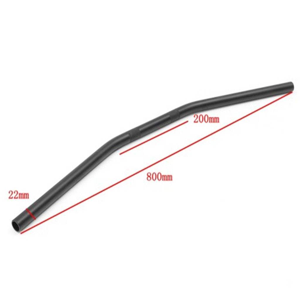 7/8" 22mm Motorcycle Handlebar Drag Straight Bar for Honda CG125 Black