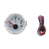 52mm Waterproof Protection Oil Pressure Gauge for Boat / Yacht White Chrome