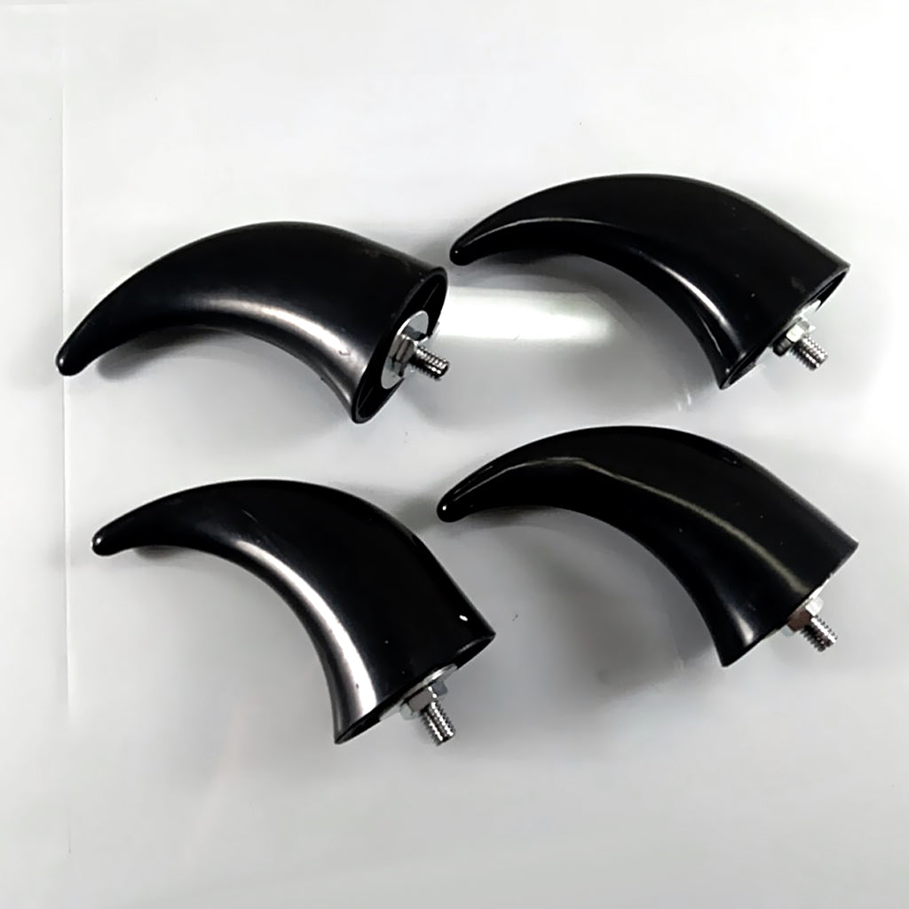 Motorcycle Fender Front Horns Decoration for Chopper Bobber Touring Black