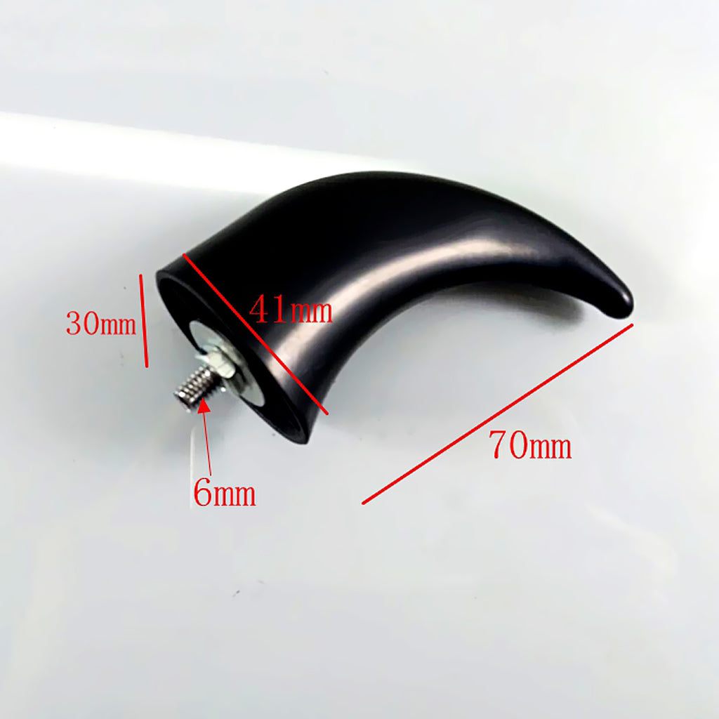 Motorcycle Fender Front Horns Decoration for Chopper Bobber Touring Black