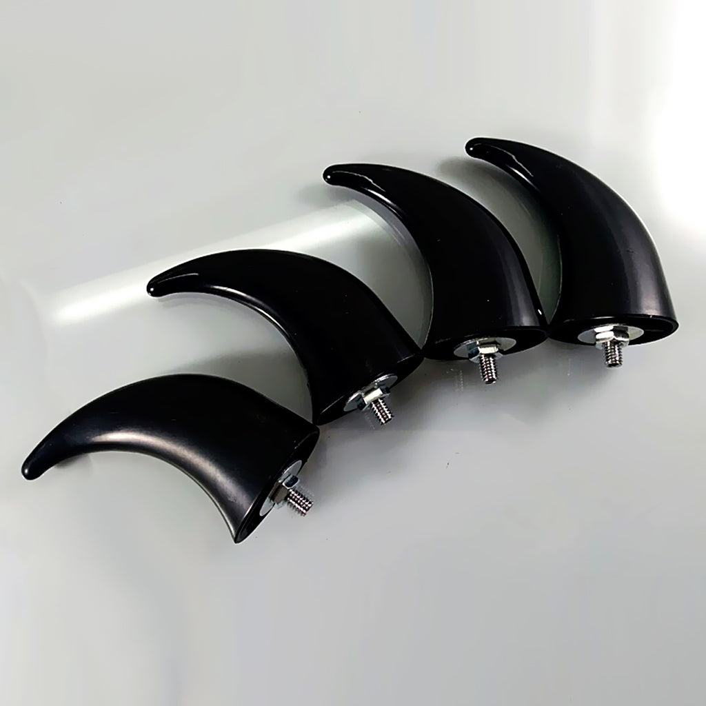 Motorcycle Fender Front Horns Decoration for Chopper Bobber Touring Black