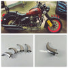 Motorcycle Fender Front Horns Decoration for Chopper Bobber Touring Chrome