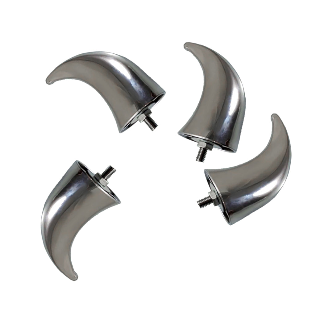 Motorcycle Fender Front Horns Decoration for Chopper Bobber Touring Chrome